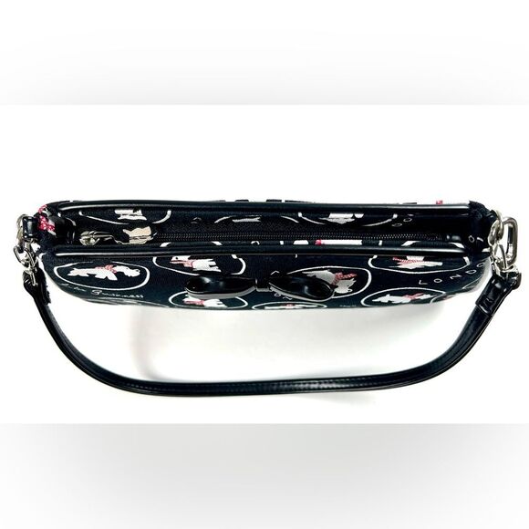 Vintage Lulu Guinness Black and White Graphic Shoulder Bag - Picture 6 of 10